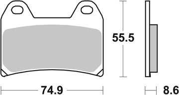 Moto Guzzi V 7 Café Classic [BREMBO] - Pastillas de freno cerámicas de carbono de competición - 07BB19RC