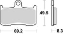 Kawasaki Z 1000 [BREMBO] - Pastillas de freno cerámicas de carbono de competición - 07KA23RC