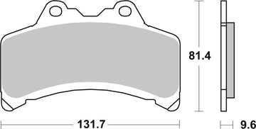 Yamaha Gts 1000 [BREMBO] - Pastillas de freno cerámicas de carbono para calle - 07YA3108