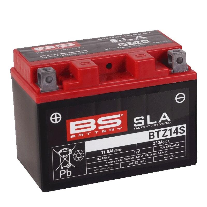 Honda Crf 1000 [BATERÍA BS] - Batería SLA sin mantenimiento activada de fábrica - BTZ14S