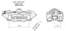 Ducati Diavel 1200 [BREMBO] - Pinza freno delantero derecho M4 titanio Ø34mm-2