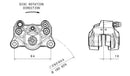 Hyperstrada 821 [BREMBO] - Pinza de freno trasero Ø34mm titanio