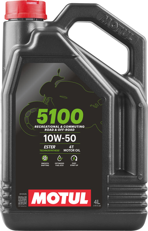 Aceite de motor 10W50 4T 4L para motocicletas [Motul]