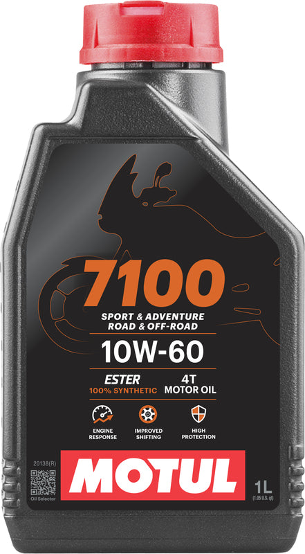 Aceite de motor 10W60 para motocicletas de 4 tiempos 1L [Motul]