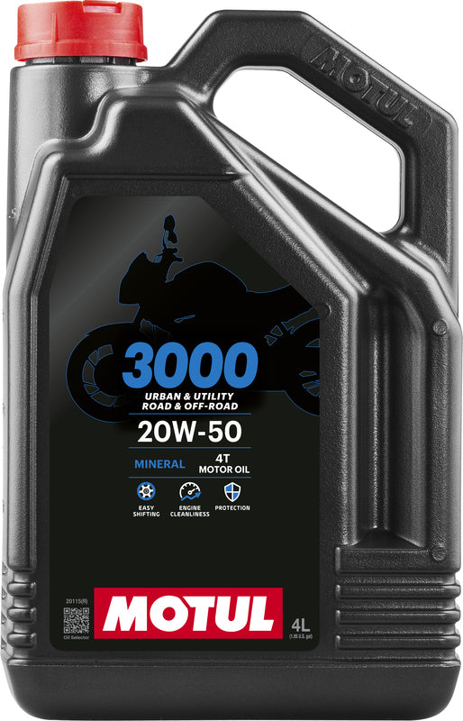 Aceite de motores 20W50 4T 4L para motocicletas [Motul]