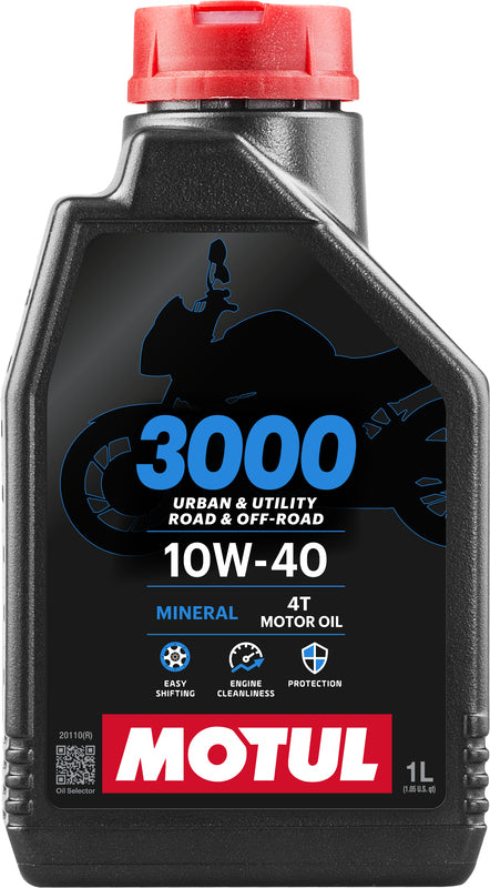 Aceite de motor 10w40 4t 1 litro para motocicletas [Motul]