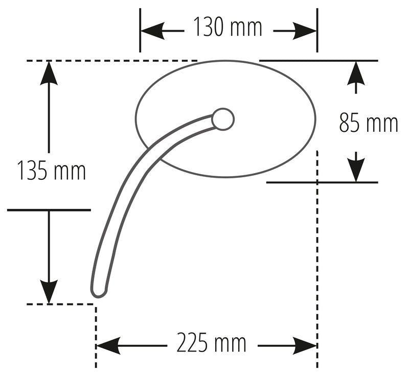 Suzuki Gsx-S 750 [SHIN YO] - Refuerzo Espejo 2 Negro (Pareja)