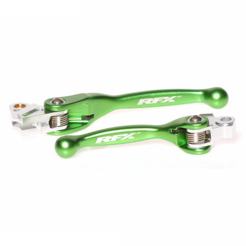 Kawasaki Kx 250 [RFX] - Juego de palancas flexibles forjadas de carrera (verde) - Kawasaki KXF450