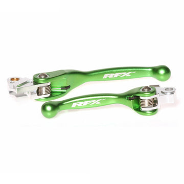 Kawasaki Kx 250 [RFX] - Juego de palancas flexibles forjadas de carrera (verde) - Kawasaki KXF450