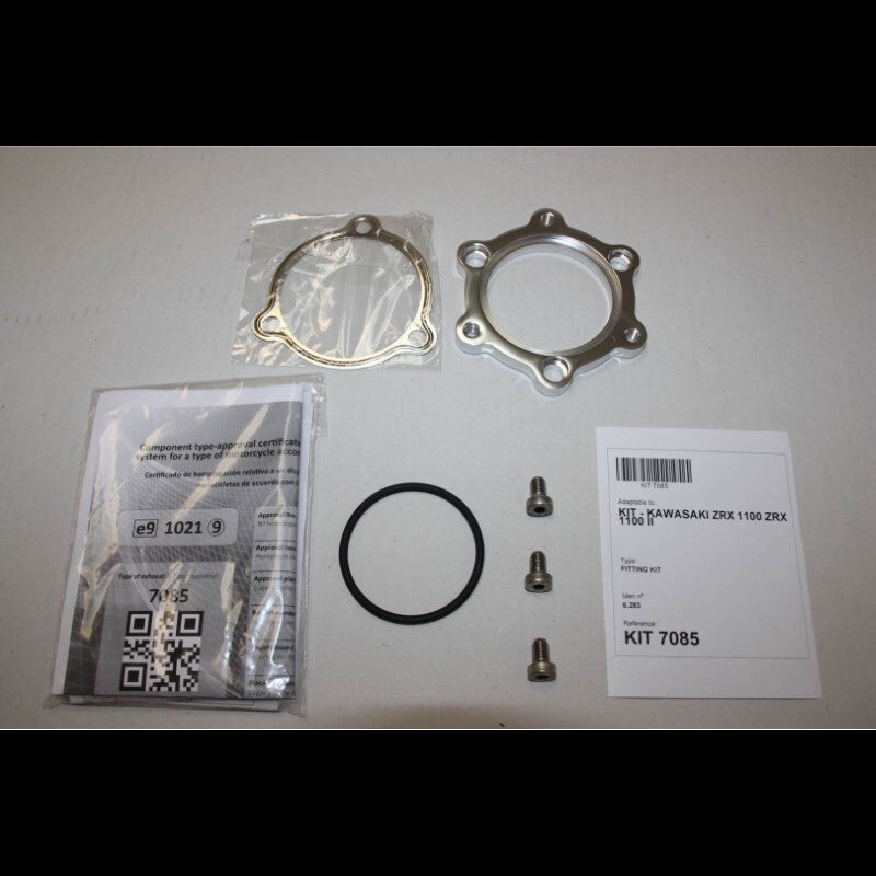 Kawasaki Zrx 1100 [IXIL] - Silenciador hexoval acero inoxidable / tapa negra