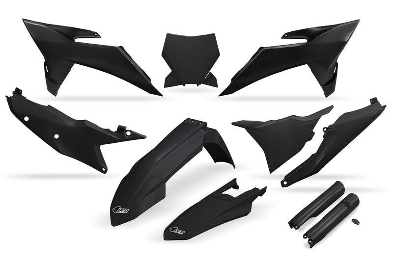 Ktm Sx 250 [UFO] - Kit completo de plásticos con protectores de horquilla - negro