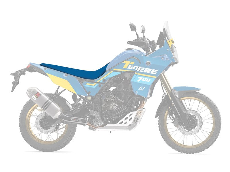 Yamaha Ténéré 700 [BLACKBIRD] - Funda de asiento Rally Ride – Negro/Azul