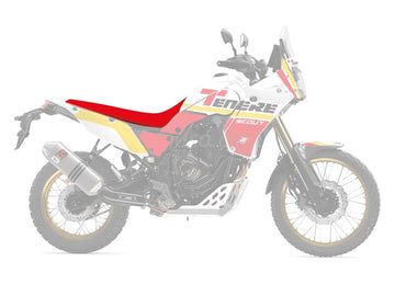 Yamaha Tenere 700 World Raid [BLACKBIRD] - Funda de asiento Rally Ride - Negro/Rojo