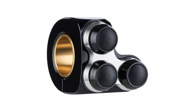 Botones de motocicleta Mo.Switch Básico, 3 botones Black/Silver [MotoGadget]