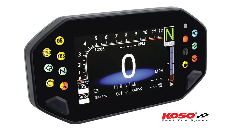 Yamaha Xsr 900 [KOSO] - Cockpit digital multifunción RX-4 para MT-07/09, XSR 700/900