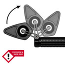 MO.View Blade Flip Motorcycle Mirror, Diamond, Negro [MotoGadget]-1