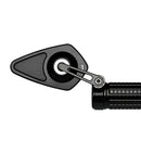 MO.View Blade Flip Motorcycle Mirror, Diamond, Negro [MotoGadget]-2