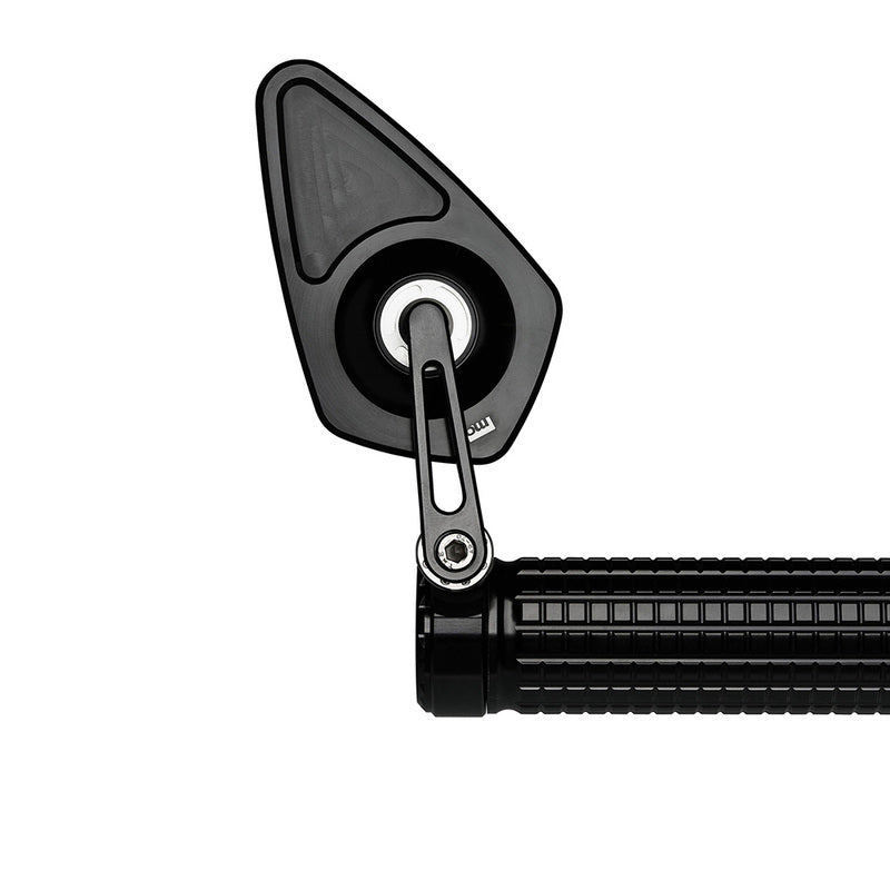 MO.View Blade Flip Motorcycle Mirror, Diamond, Negro [MotoGadget]