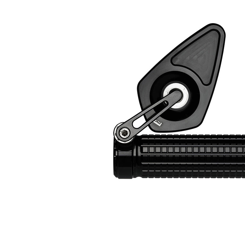MO.View Blade Flip Motorcycle Mirror, Diamond, Negro [MotoGadget]
