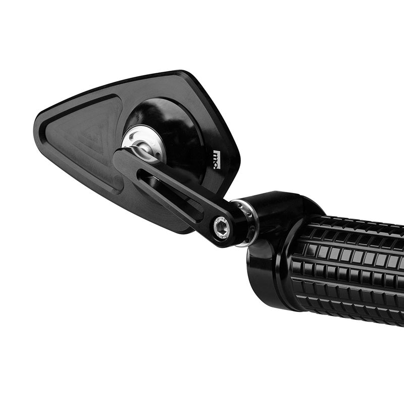 MO.View Blade Flip Motorcycle Mirror, Diamond, Negro [MotoGadget]