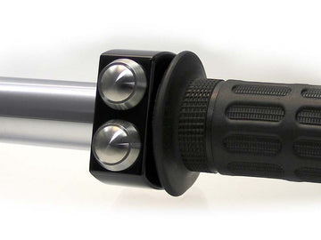 Interruptor de manillar de motocicleta 22 mm de acero inoxidable negro - Motogadget