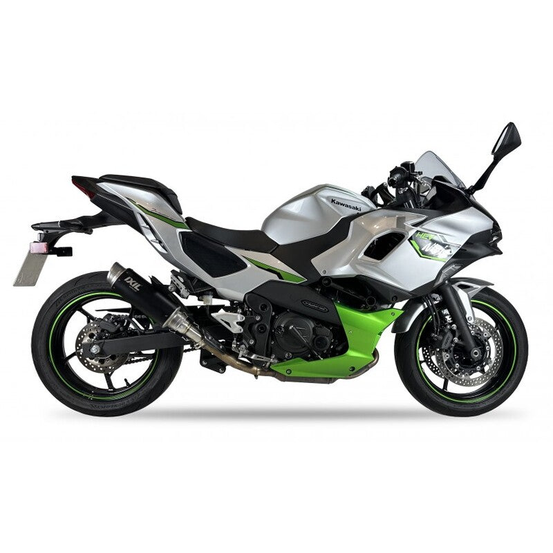Kawasaki Z 500 [IXIL] - Silenciador Slip-On RC3B Acero Inoxidable Negro