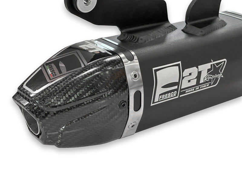 Ktm Sx 250 [FRESCO] - Silencioso Carby negro tapa aluminio/carbono