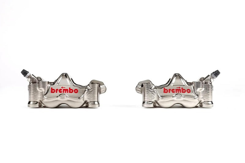 Honda Cb 1000 [BREMBO RACING] - Par de GP4RX - Pinzas de freno de 1 mm (mecanizadas en CNC - cromadas) (con pastillas)