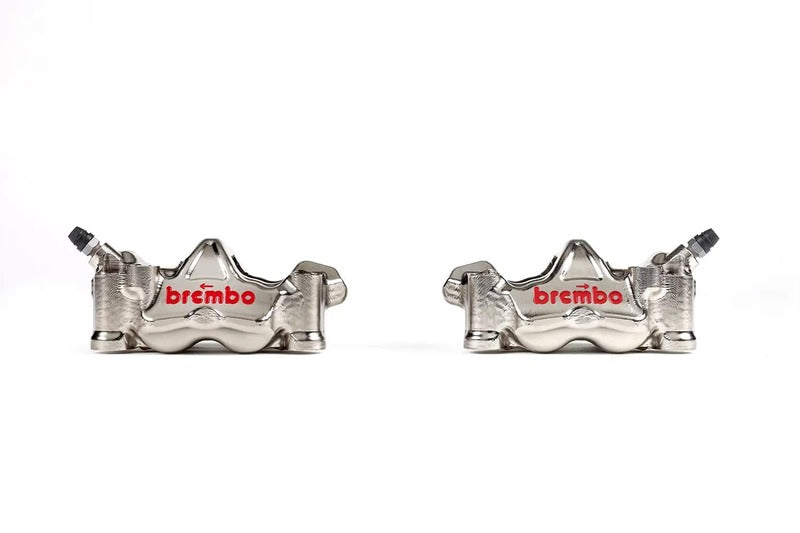 Kawasaki Ninja 1000 [BREMBO RACING] - Par de GP4RX - Pinzas de freno de 18 mm (mecanizadas en CNC - cromadas) (con pastillas)