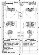 Aprilia Tuono V4 R [BREMBO RACING] - UPGRADE GP4-RB Pinzas de freno de 4 pistones (par) delanteras, Ø 30/34 mm-4