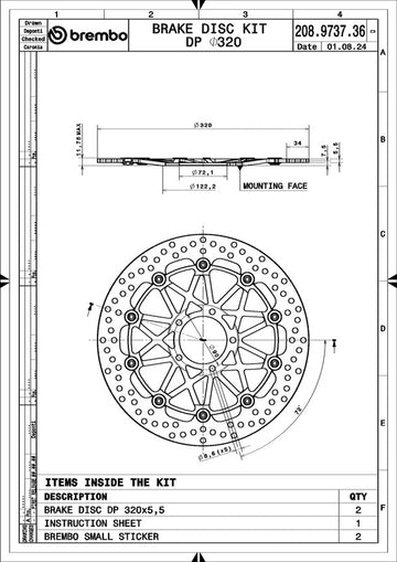 Ducati Scrambler 1100 [BREMBO RACING] - ACTUALIZACIÓN Par de discos de freno flotantes Supersport – 208973736 - 0