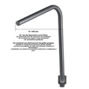 Yamaha Xvs 950 [HIGHWAY HAWK] - Manillar Bad Hawk de 1 pulgada con 3 orificios, 845 mm de ancho y 370 mm de alto, cromado