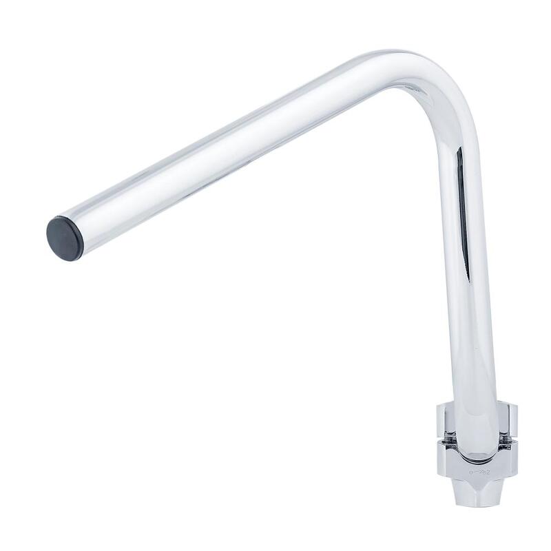 Harley Davidson Flst [HIGHWAY HAWK] - Manillar Bad Hawk de 1 pulgada con 3 orificios, 845 mm de ancho y 240 mm de alto, cromado
