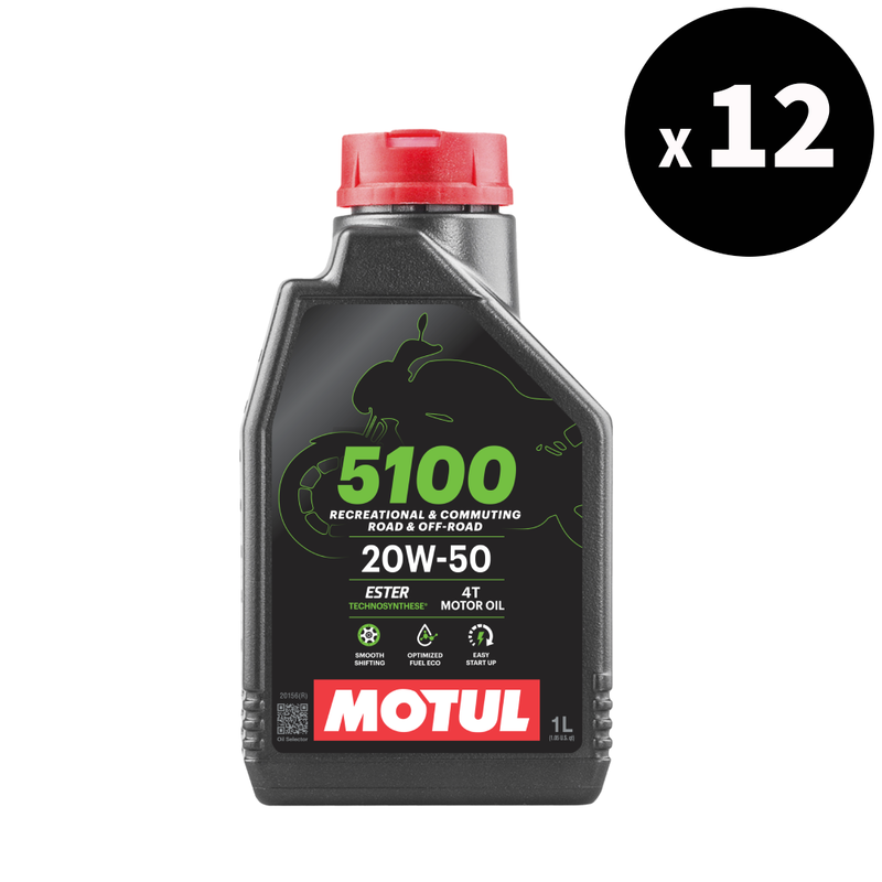 5100 4t Aceite de motor 20W50 1L 12 paquete [Motul]