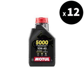 5000 4T 10W40 Aceite de motor 1L, 12 paquete [Motul]