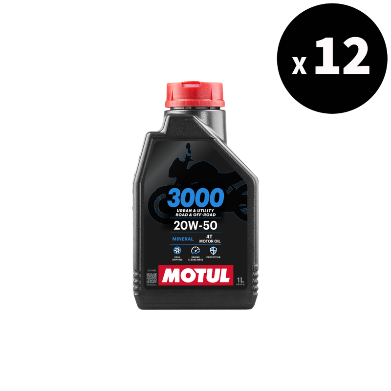 3000 4t Aceite de motor 20W50 1L 12 Pack [Motul]