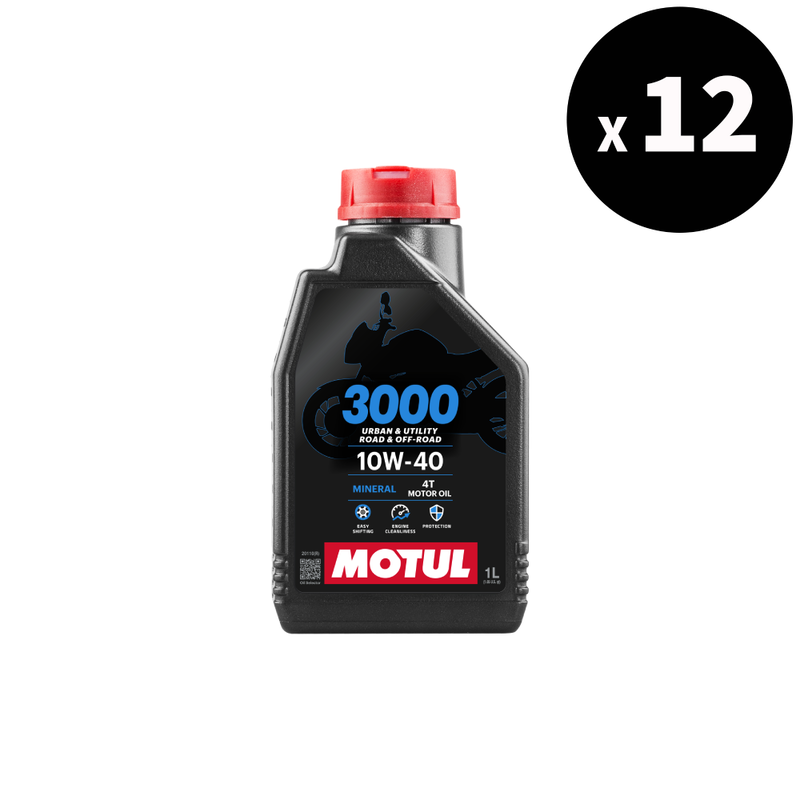 3000 4t Aceite de motor 10W40, 1L, 12 paquete [Motul]