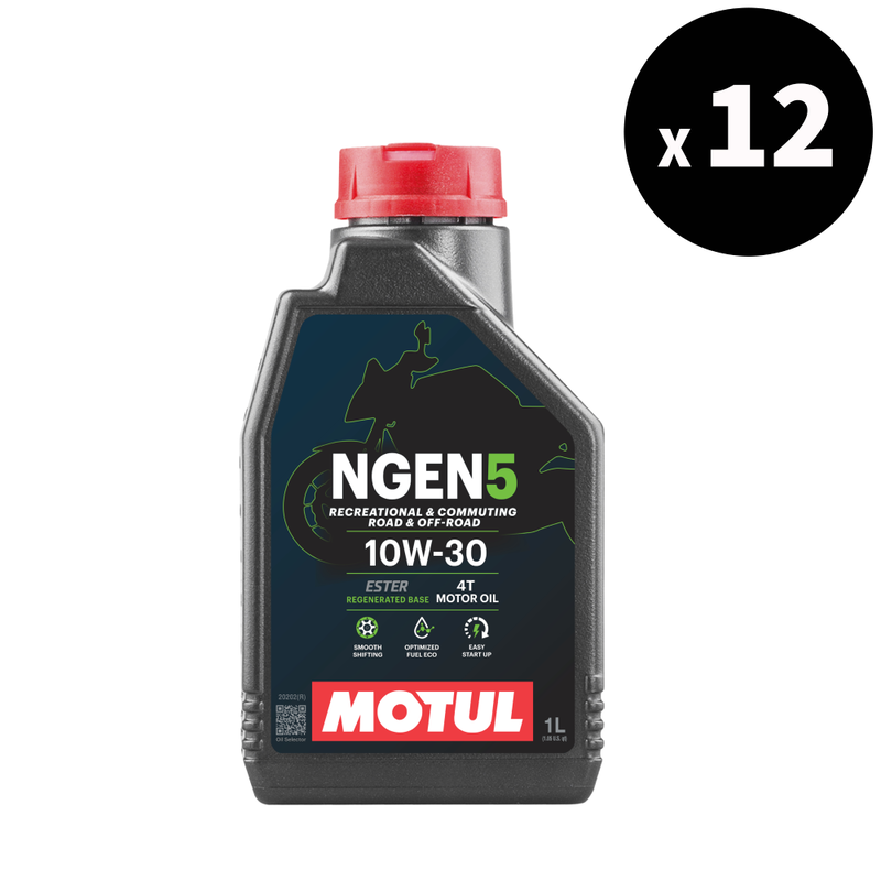 NGEN 5 4T Aceite de motor 10W-30, 1L 12 paquete [Motul]