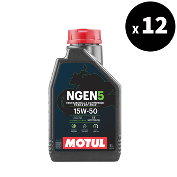 NGEN 5 4T Aceite de motor 15W-50 1L 12 Pack [Motul]