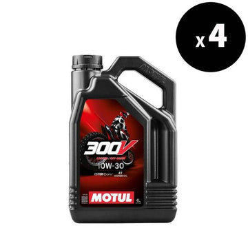 Aceite de motor 10W30 4T para carreras de carretera 4L - Motul 300V