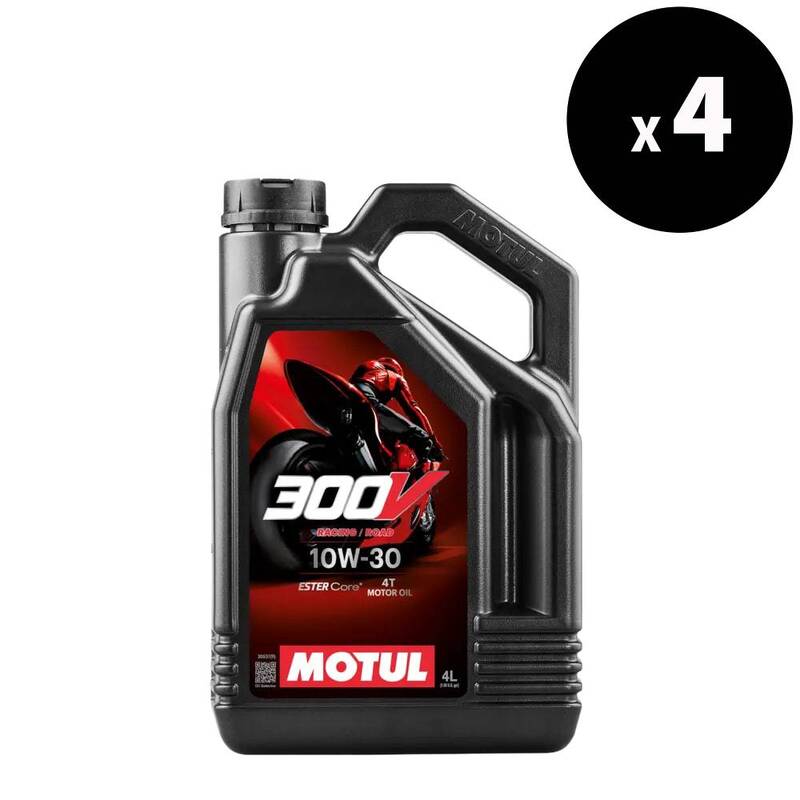 Aceite de motor 10W30 4T Road Racing 4L 4-Pack [Motul]