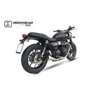 Triumph Street Twin [IXIL] - Silenciador cónico Ironhead Slip On (derecho + izquierdo)