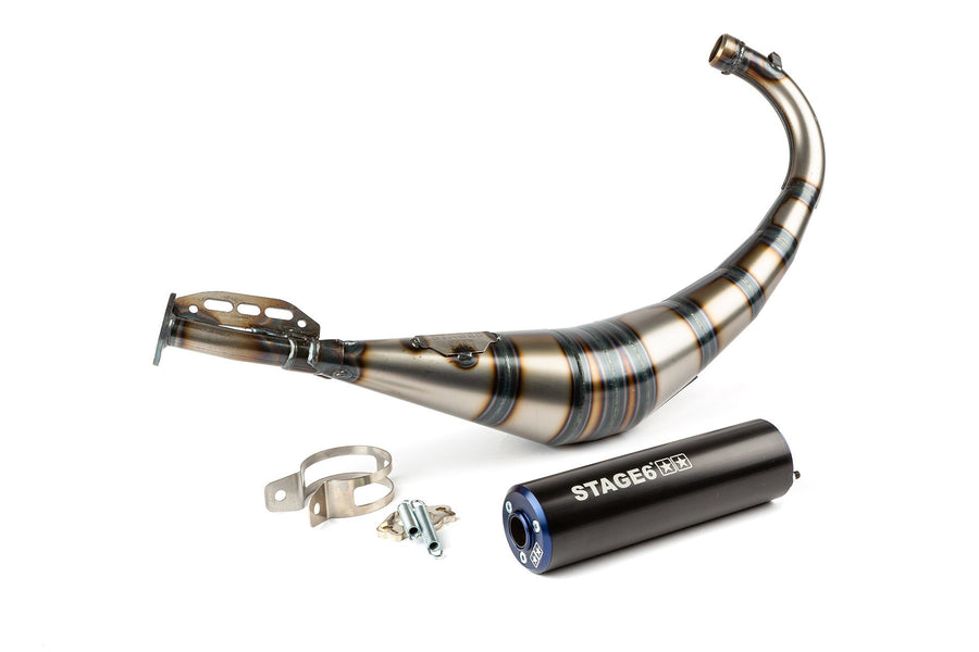 Rieju MRT SM 50 2T - Auspuff Streetrace Blau Schwarz