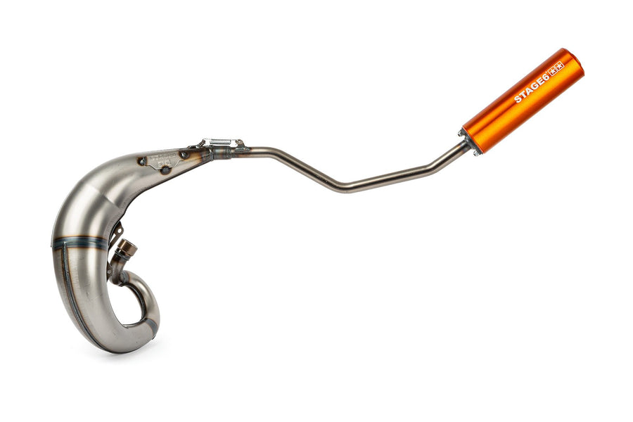 Peugeot XPS-Street EVO2 50 2T AM6 - Auspuff Streetrace High Mount CNC Orange