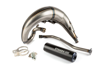 Beta RR-T SM 50 2T - Escape Streetrace High Mount izquierdo azul negro