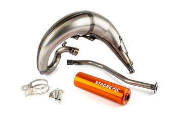Beta RR-T SM 50 2T - Escape Streetrace High Mount izquierdo naranja