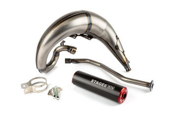 Beta RR-T SM 50 2T - Escape Streetrace High Mount izquierdo rojo negro