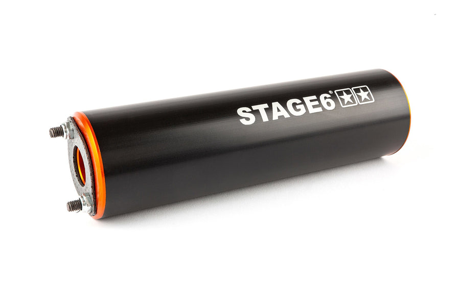 Malaguti XTM Enduro 50 2T AM6 [2004–] - Auspuffanlage High-Mount CNC orange/schwarz