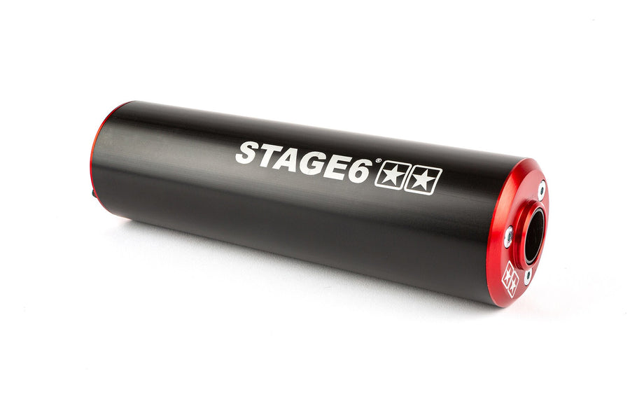 MBK X-Limit SM 50 2T AM6 [2004–] - Auspuff Streetrace High Mount CNC Rot Schwarz