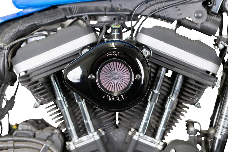 Harley-Davidson XL 883 L Sportster SuperLow [2020] - Air Stinger Stealth Luftfiltersatz – Oberfläche: Schwarz – Bild 2